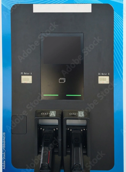 Obraz EV charging docks or stations,  high-speed DC stations