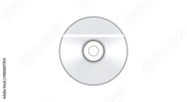 Obraz A white oval object isolated on transparent background