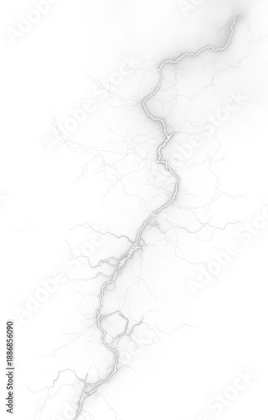 Obraz Dramatic White Lightning Energy Effect