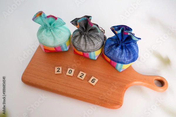 Fototapeta 2026 설날 명절 전통적인 복주머니 장식품