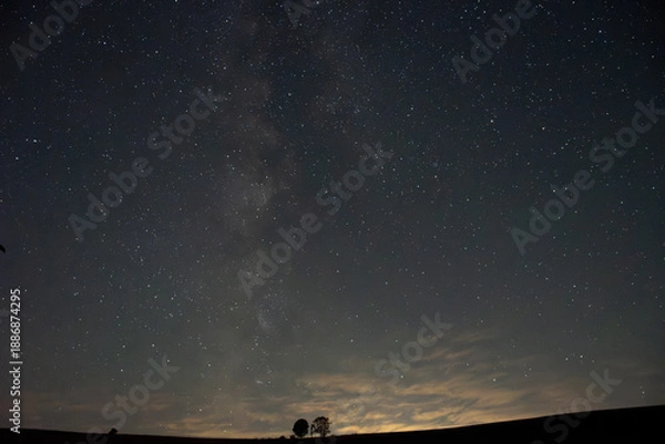 Obraz 夏の満天の星空と天の川
