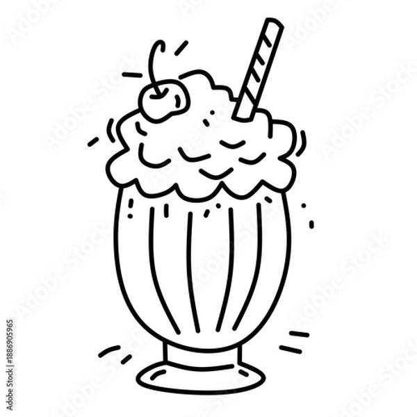 Obraz Milkshake Drawings