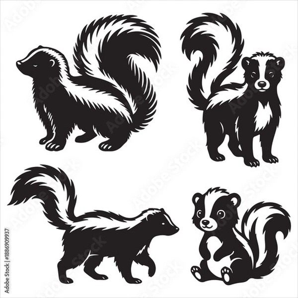 Fototapeta Skunk svg Bundle 