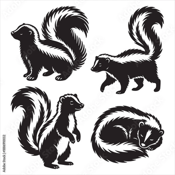 Fototapeta Skunk svg Bundle 