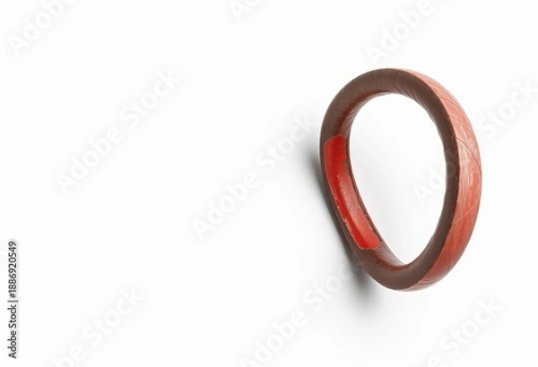 Obraz Flexible graphite pencil contorted into a spiral shape, closeup, texture