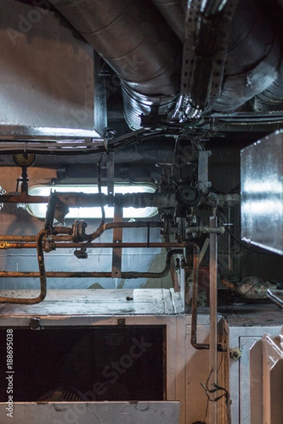 Obraz Engine Room on Ship
