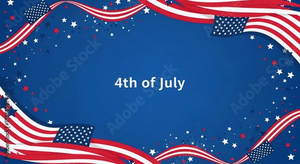 Obraz american flag background