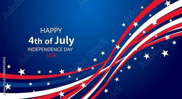 Obraz American flag background