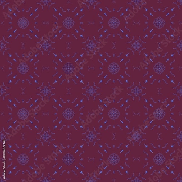 Obraz seamless damask pattern