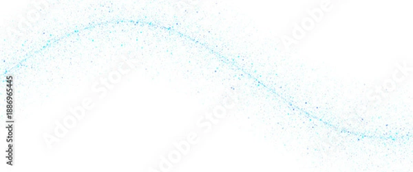 Fototapeta Blue splash effect isolated on transparent background
