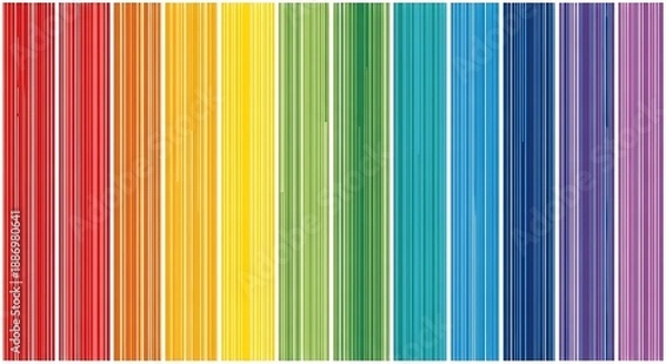 Obraz Simple Abstract Seamless Pattern with Vertical Colorful Line Texture