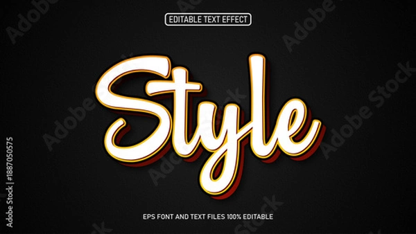Fototapeta Style  editable text effect