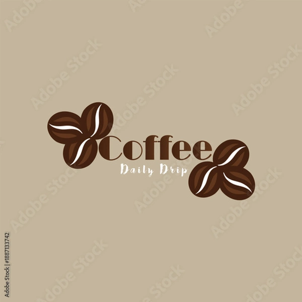Obraz Fresh Pour Coffee Logo Design