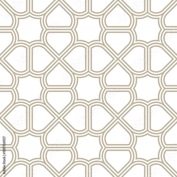 Obraz Seamless geometric pattern. Modern background with shaped tiles.