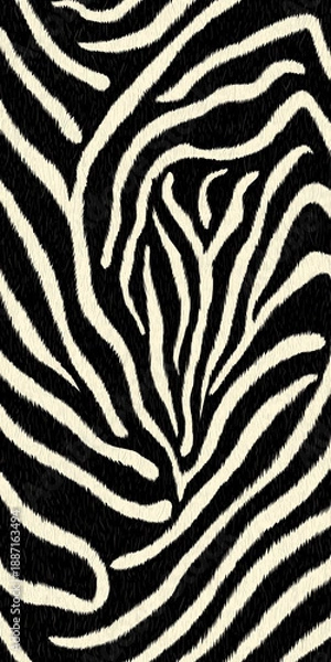 Obraz シマウマ模様のスタイリッシュな背景テクスチャ