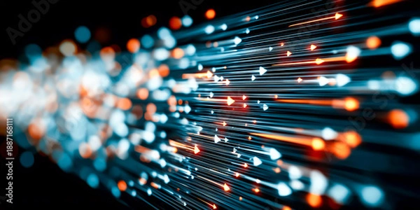 Obraz 目標に向かう加速と躍動感のビジネスコンセプト