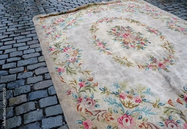 Obraz old carpet at the flea market