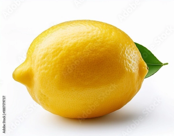 Obraz ripe lemon isolated on white background format