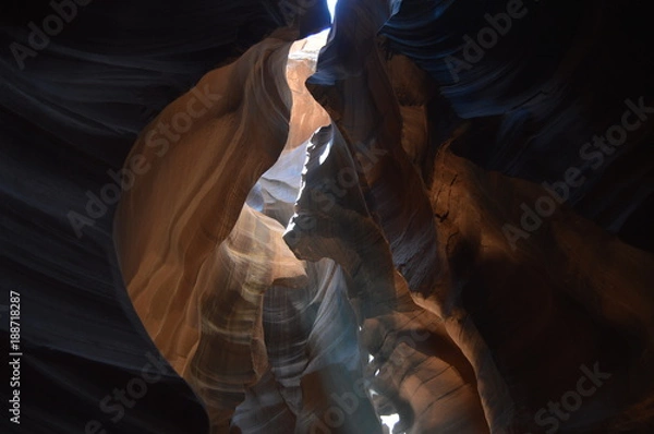 Obraz Amazing Geological Formations In Antelope Canyon. Land of Navajos. Geology. Holidays. Travel. June 24, 2017. Arizona. EEUU. USA.