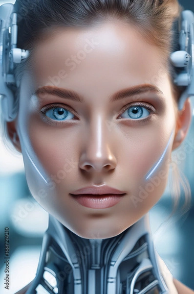 Obraz robotic woman