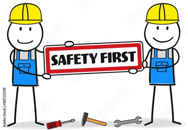 Fototapeta Safety First / Arbeitssicherheit / Bauarbeiter
