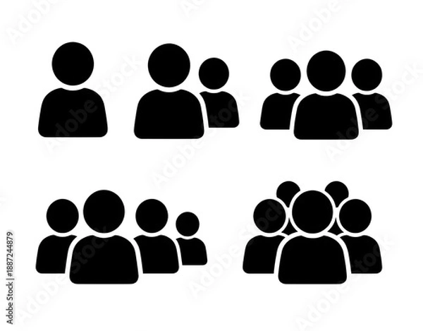 Obraz People icon set