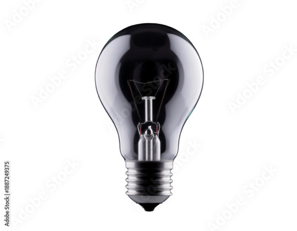 Obraz light bulb isolated on white