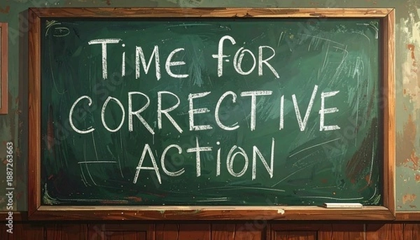 Obraz Time for Corrective Action - A Call to Improve Performance.