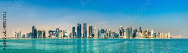 Obraz Skyline z Doha, stolicy Kataru.