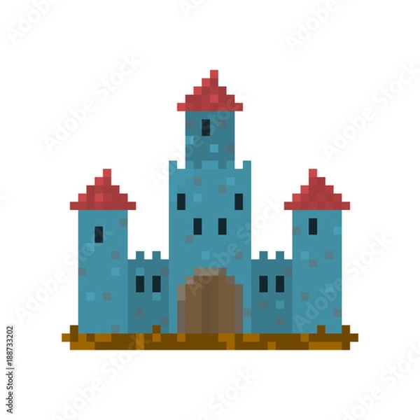Obraz Pixel castle for games and web sites