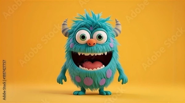 Obraz cartoon zombie monster