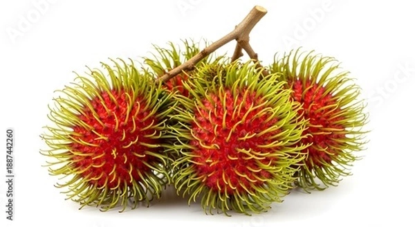 Obraz dragon fruit on white background