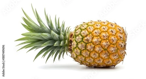 Obraz pineapple on white background