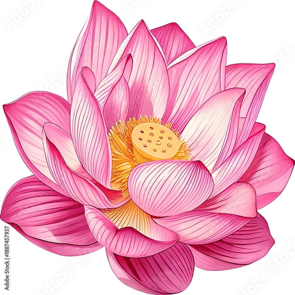 Obraz lotus flower vector illustration