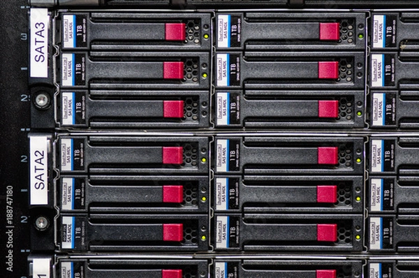 Obraz Large Array of Network Storage