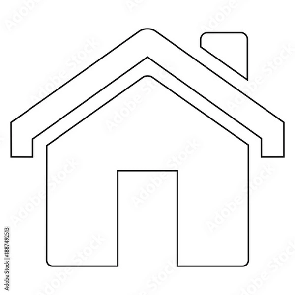 Obraz Simple House Icon Outline