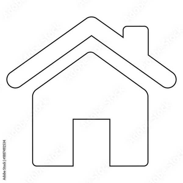 Obraz Simple house outline