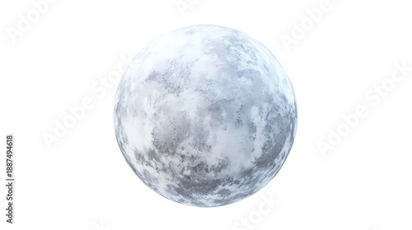 Obraz Full moon realistic illustration