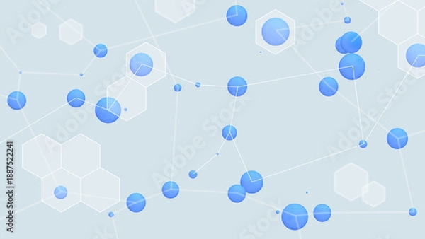 Obraz サイエンスをイメージした背景素材