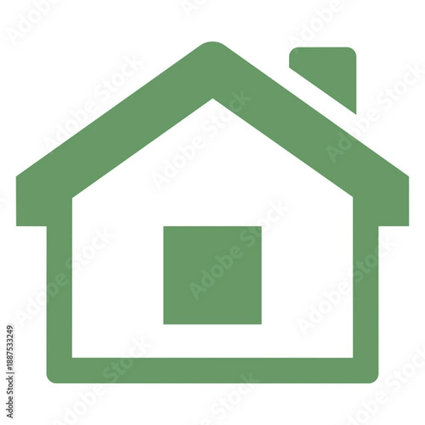 Obraz Green House Icon