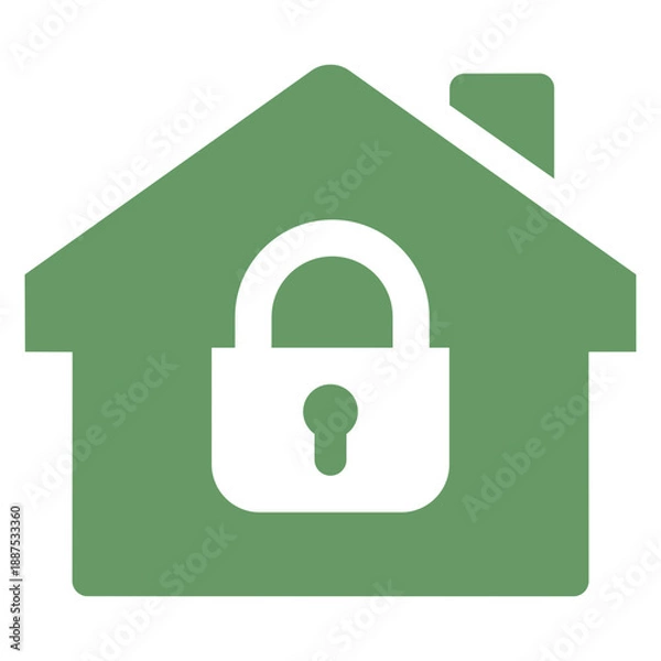 Obraz House Security Lock Icon