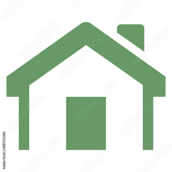 Obraz Simple Green House Symbol