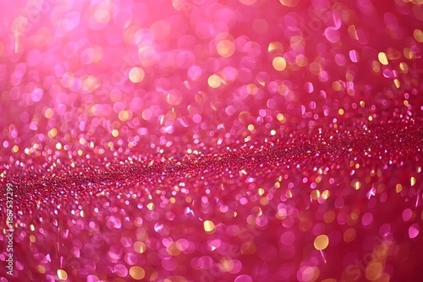 Obraz Vibrant pink bokeh background