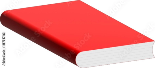 Obraz red book isolated on white