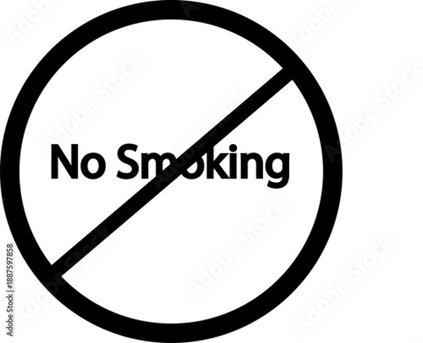 Obraz no smoking sign