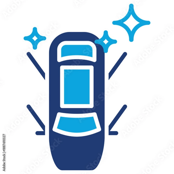 Obraz car mixed color icon