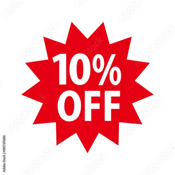 Fototapeta 10％OFFの値引きイラスト