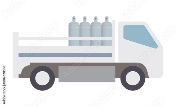 Obraz プロパンガス配送車