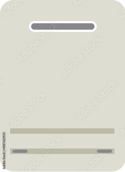 Fototapeta パワポで使いやすいガス給湯器のイラスト