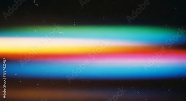 Obraz Vibrant multicolor aurora light spectrum in space